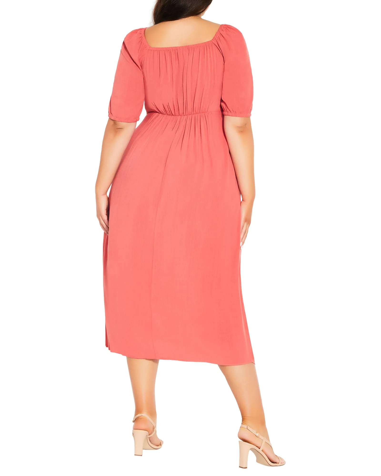 Adriana Citron Slip Dress | Coral