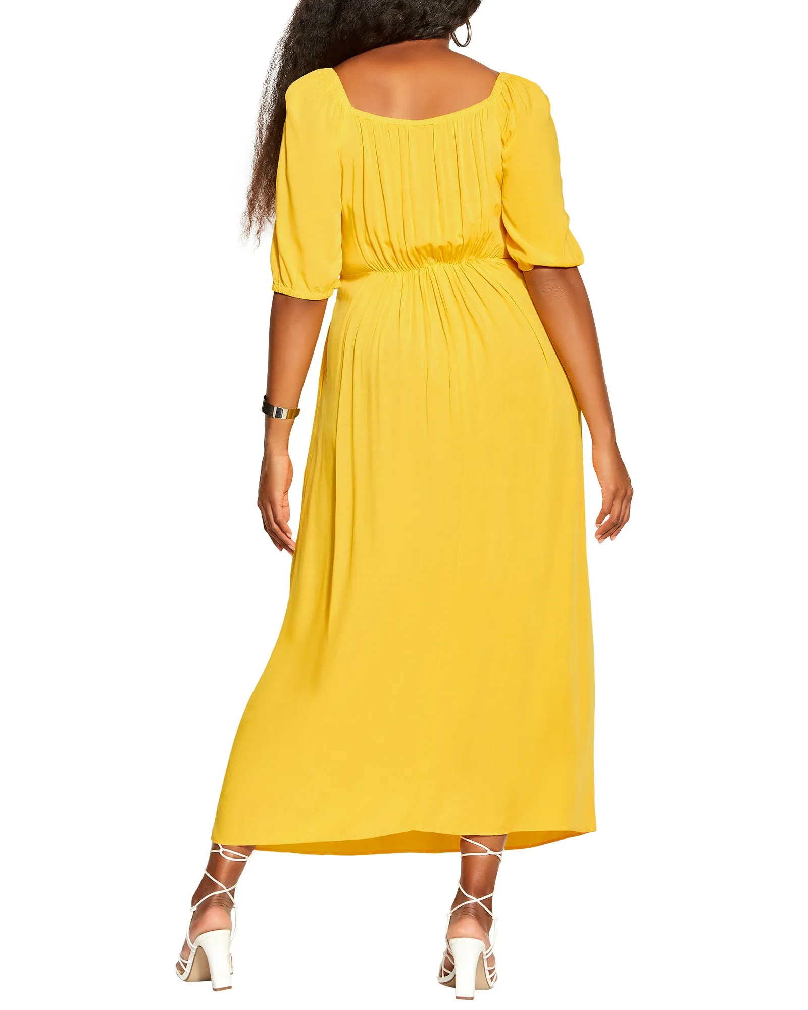 Adriana Citron Slip Dress | Yellow