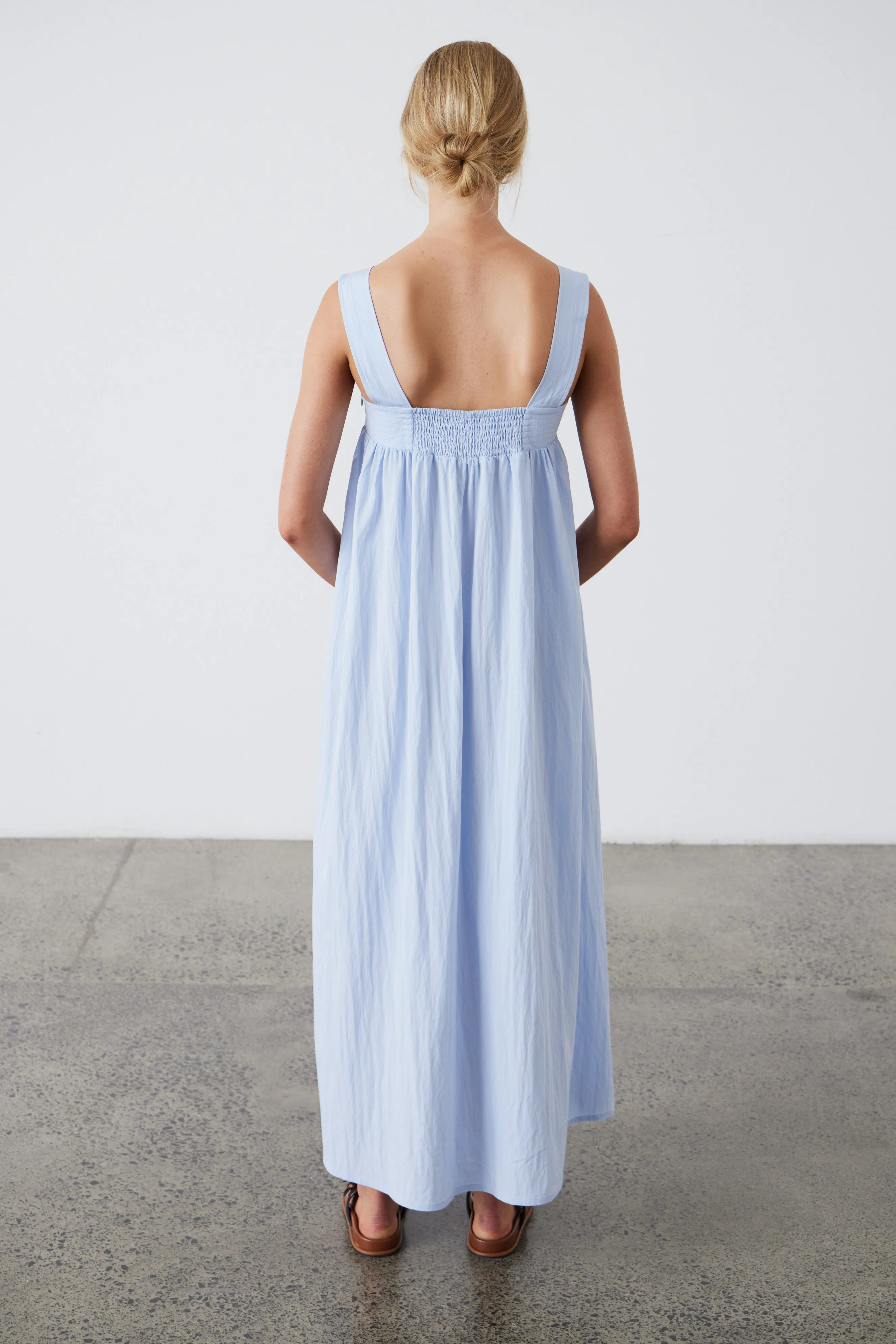 Ana Dress - Dusky Blue