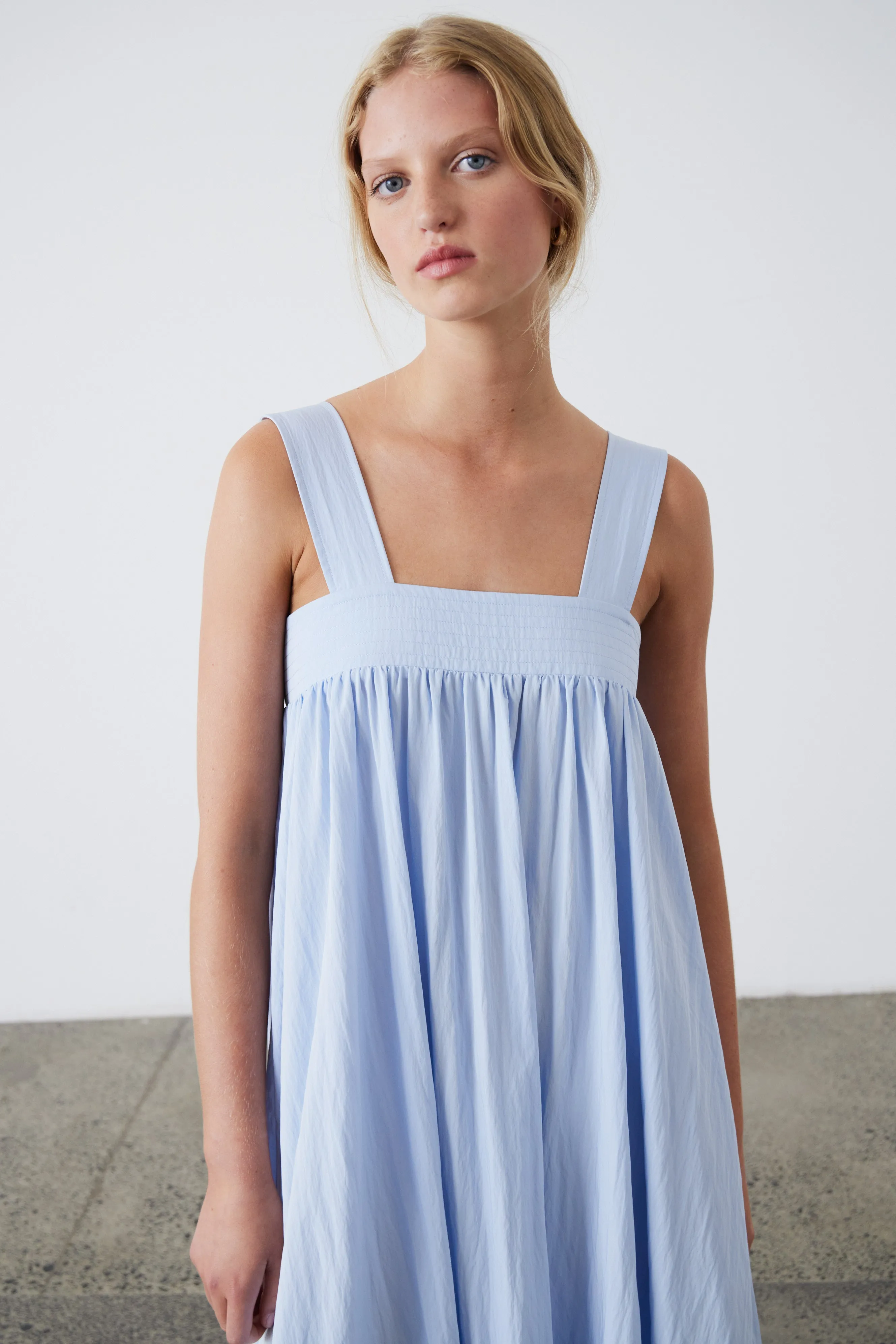 Ana Dress - Dusky Blue