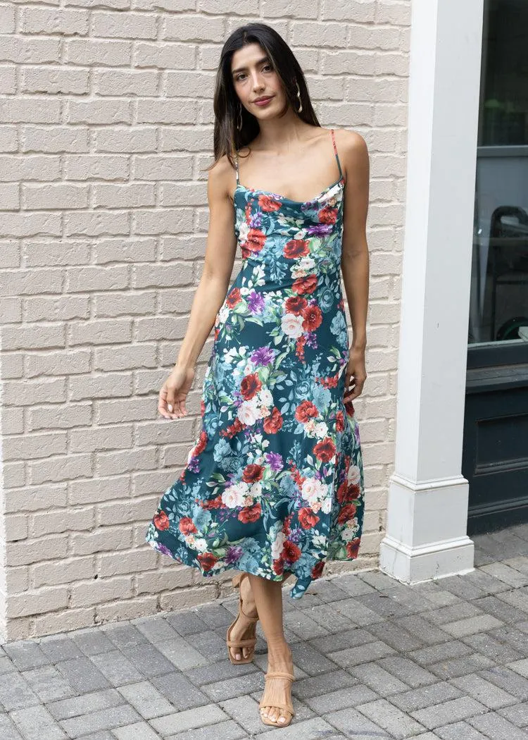 ASTR the Label Gaia Dress-Floral-***FINAL SALE***