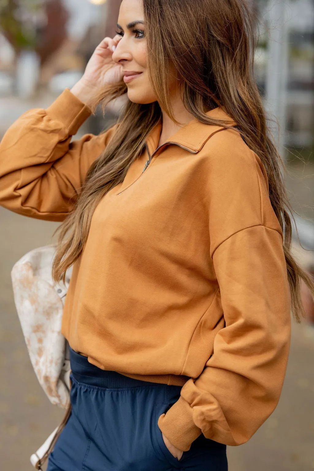 Balloon Sleeve Pullover