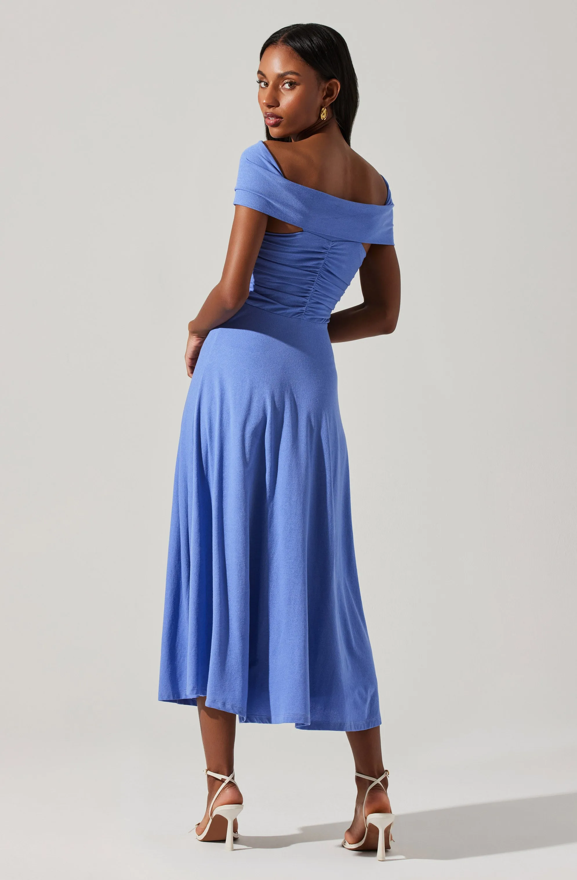 Balto Off Shoulder Midi Dress