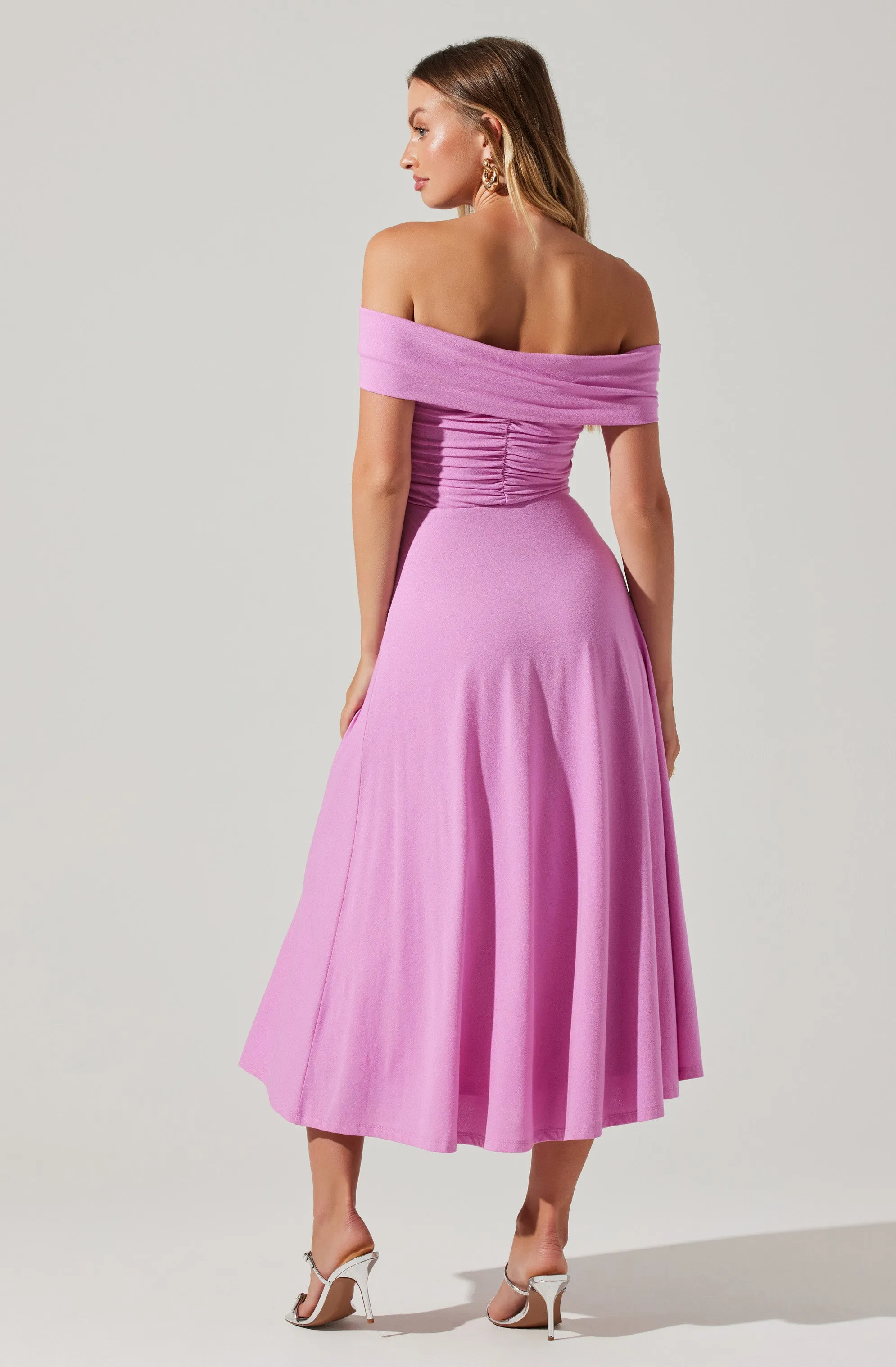 Balto Off Shoulder Midi Dress