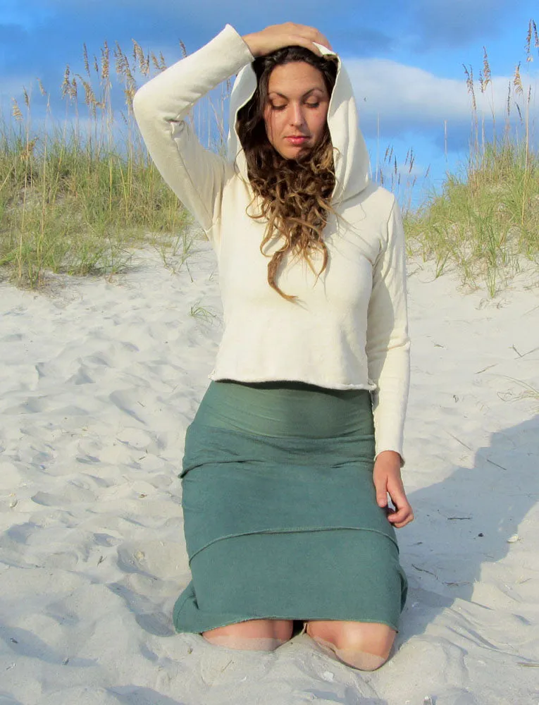 Beach Bum Hoodie Simplicity Cropped Shirt