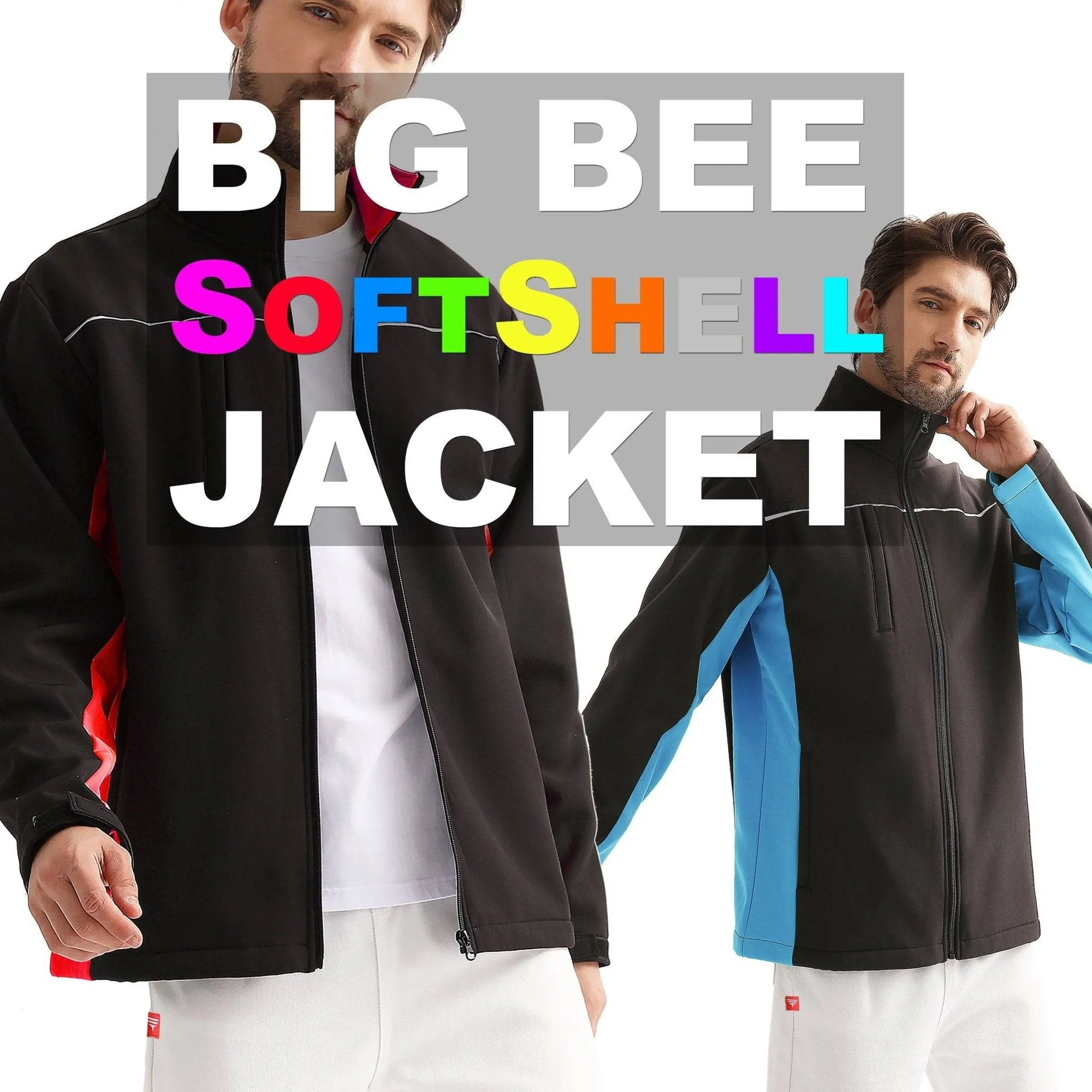 Big Bee PANEL Softshell Jacket, Contrast Team Wear