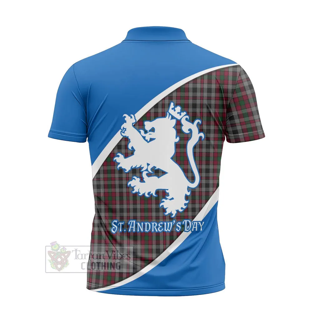 Borthwick Family Crest Tartan Zipper Polo Shirt Celebrate Saint Andrew's Day in Style