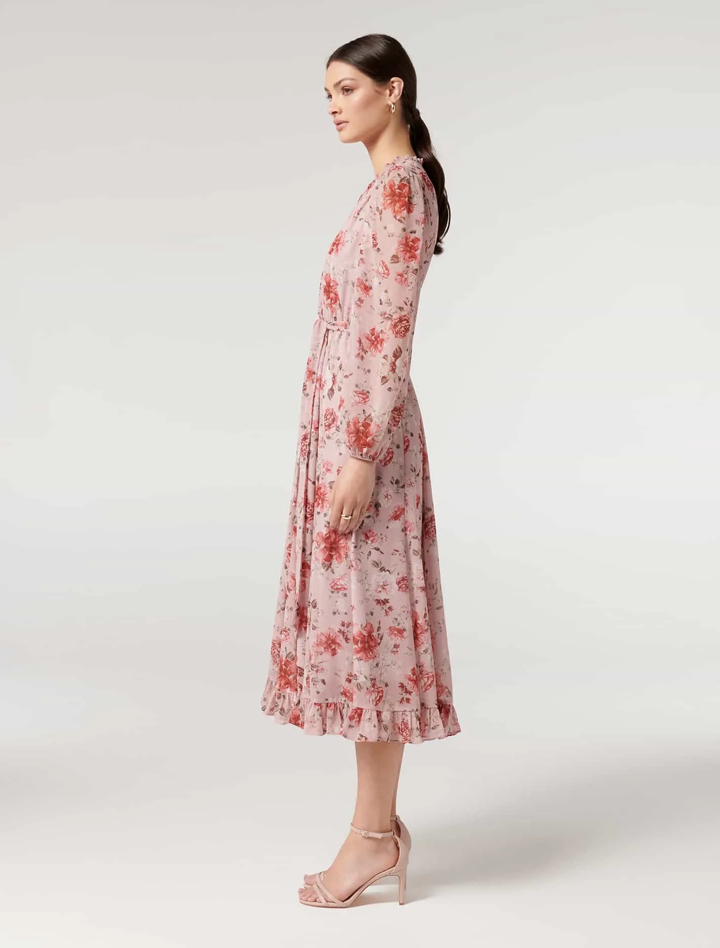 Camille Printed Midi Dress