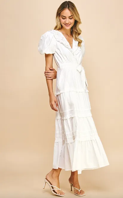 Caroline Tiered Wrap Dress