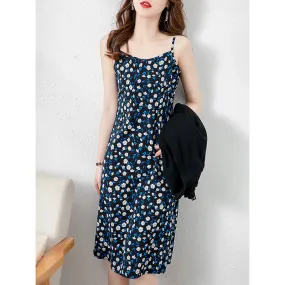 Chic Pastoral Cinched Waist Slimming Dress