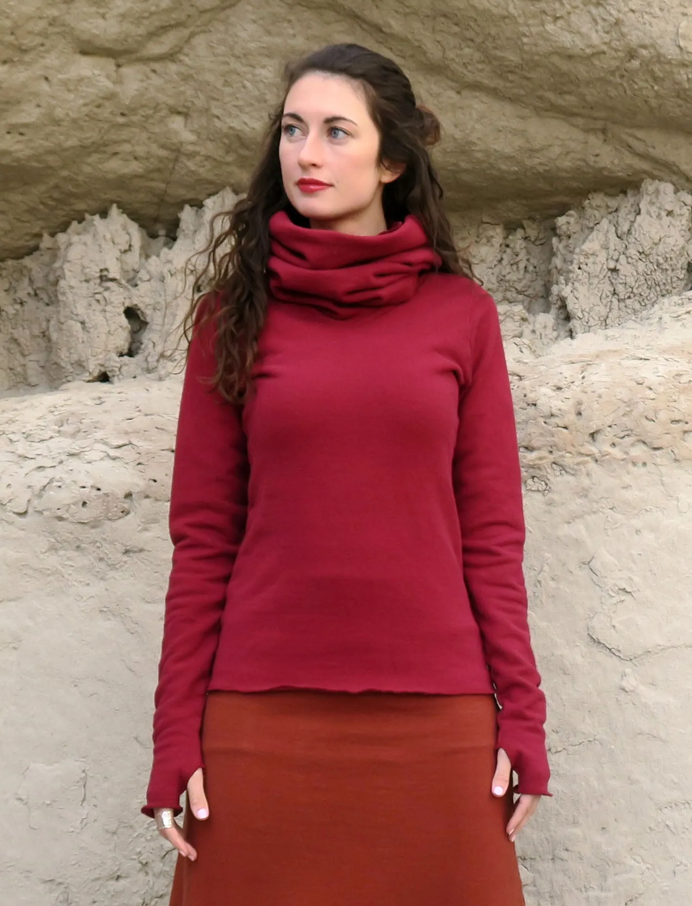 Chunky Cowl Simplicity Shirt