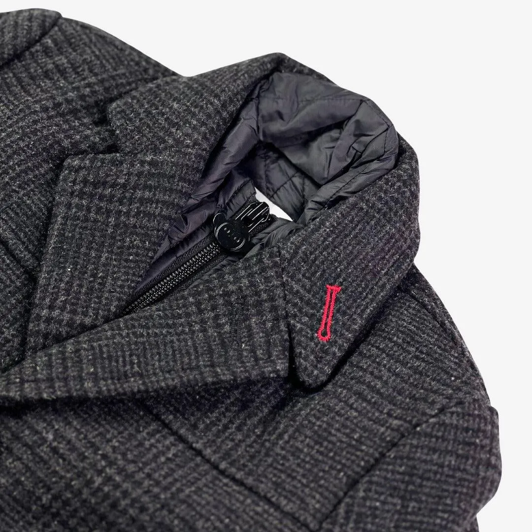 City Overcoat | Charcoal Glen Plaid