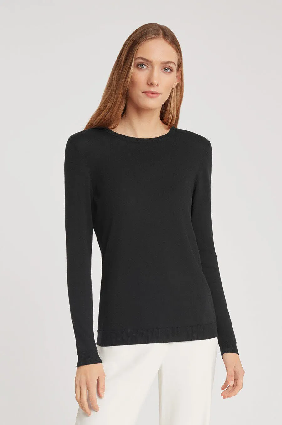 Classic Cotton Cashmere Crewneck Sweater