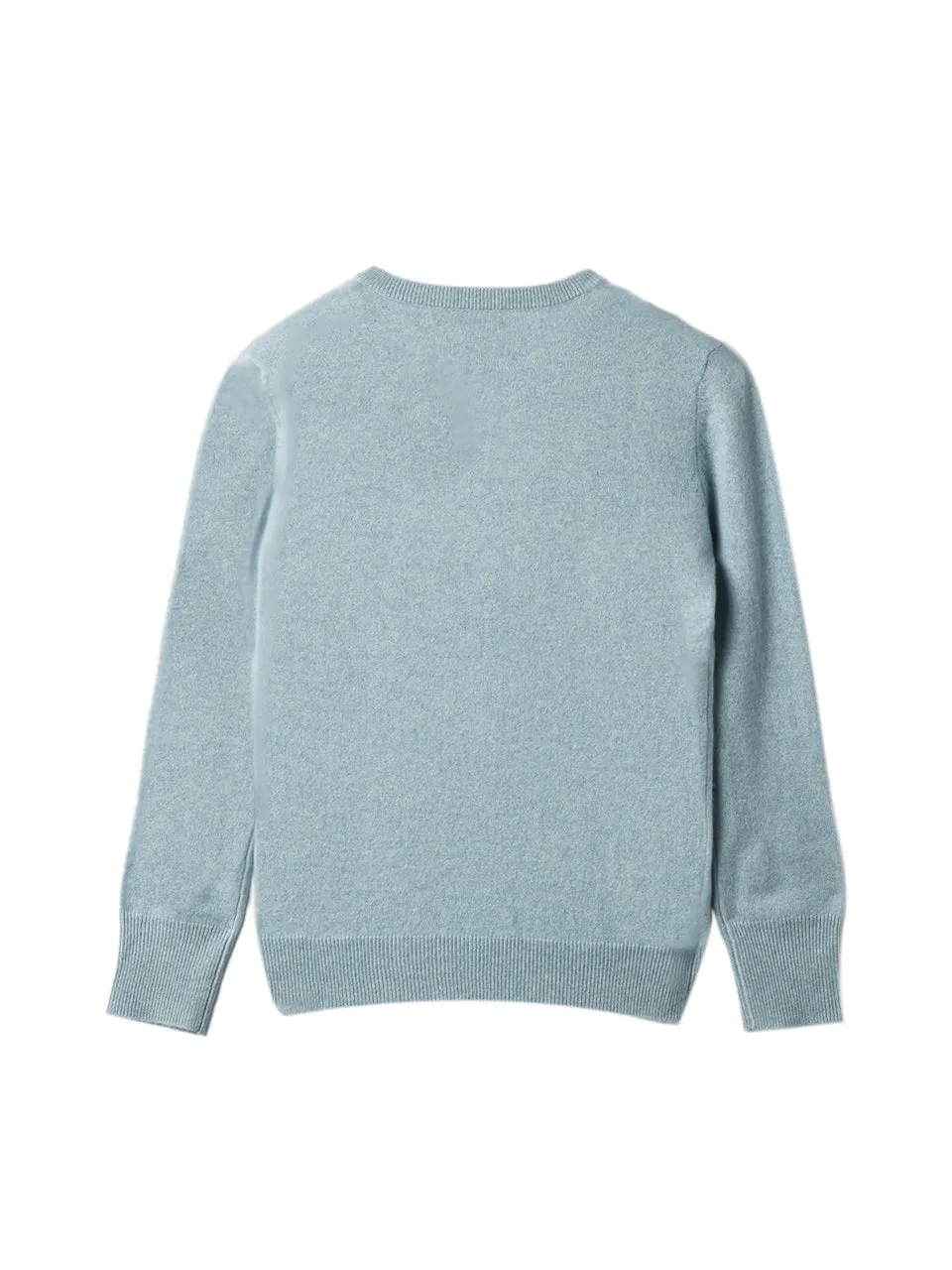 Classic Crew Neck Sweater_Eggshell Blue