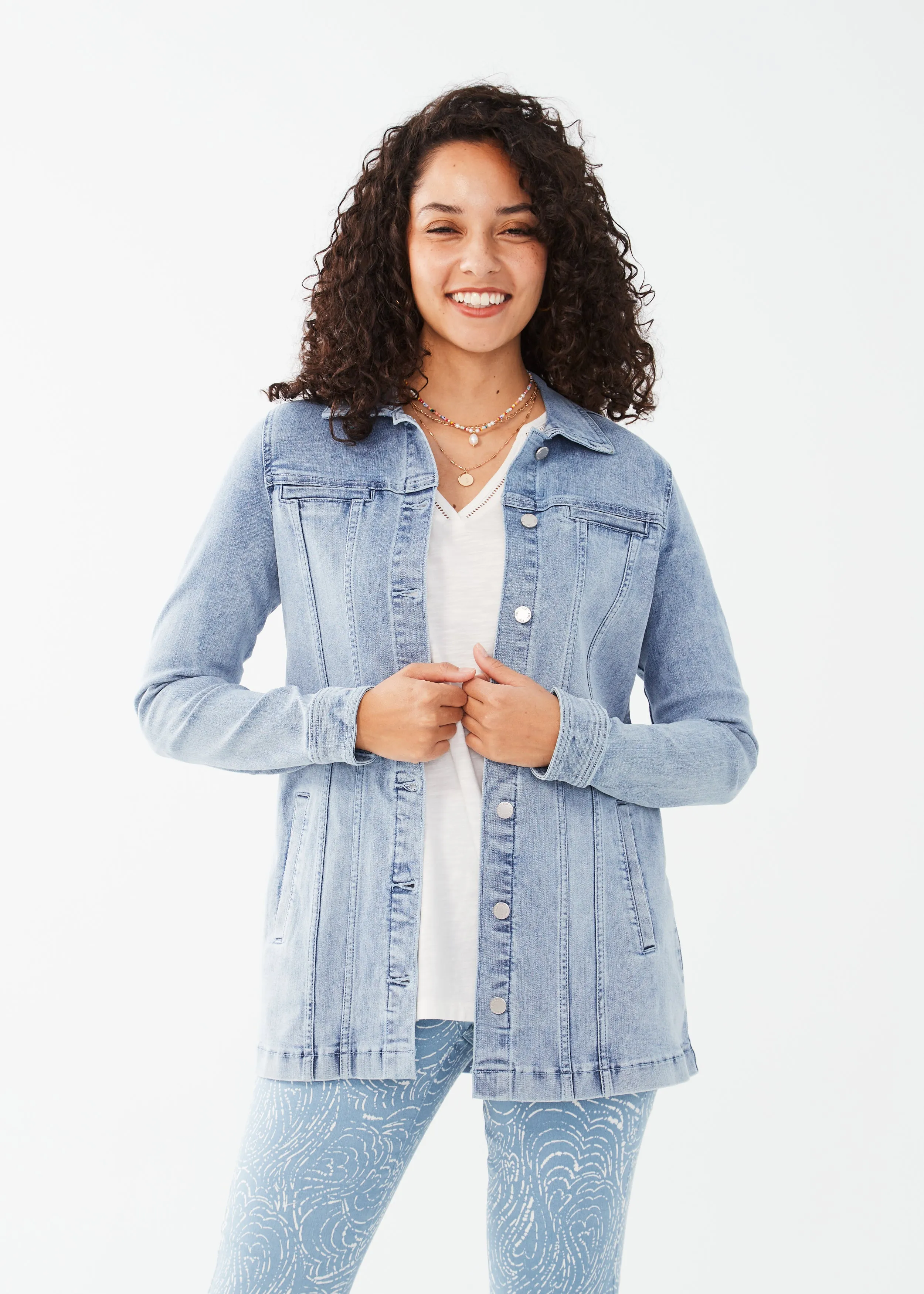 Classic Long Denim Jacket