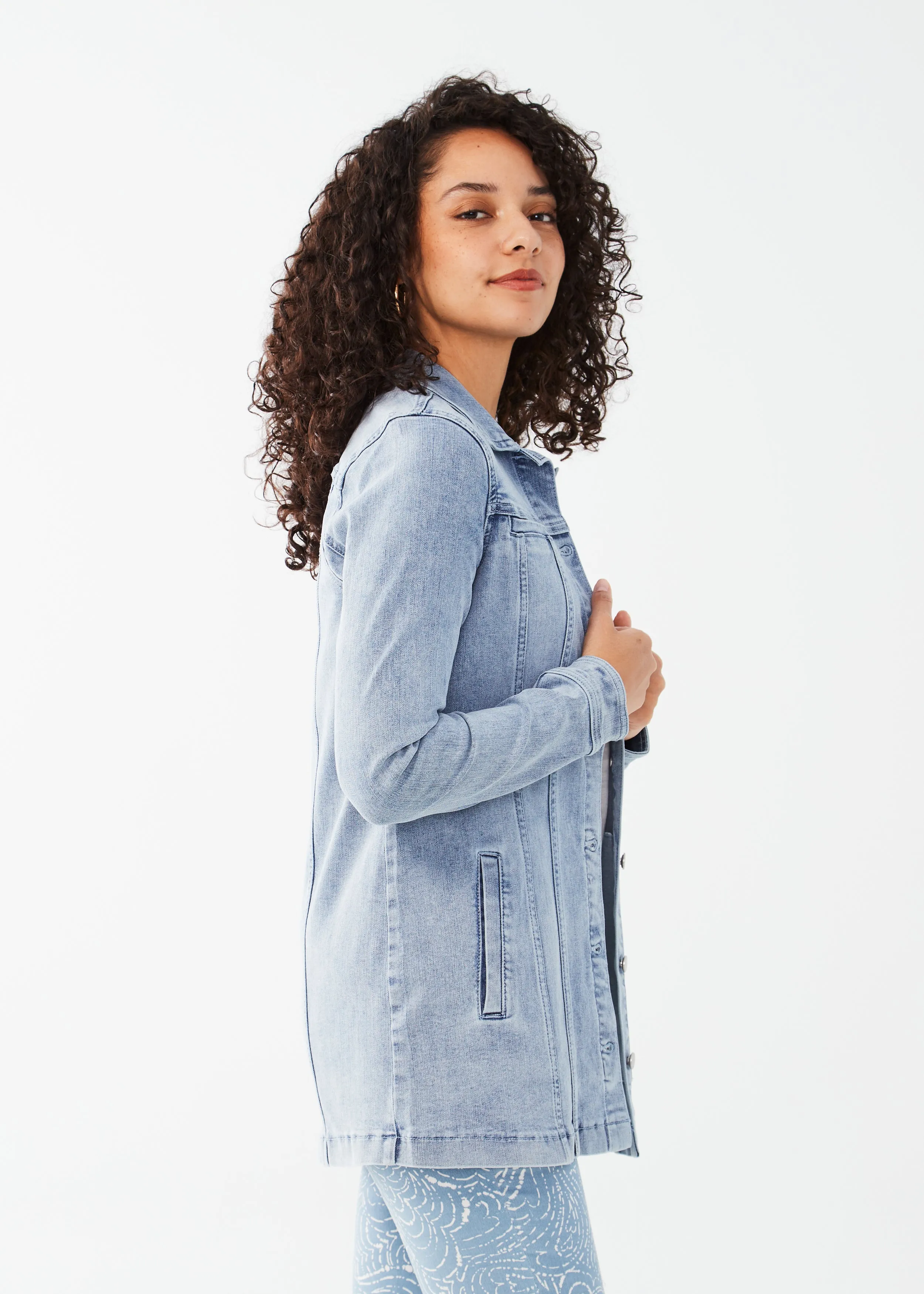 Classic Long Denim Jacket