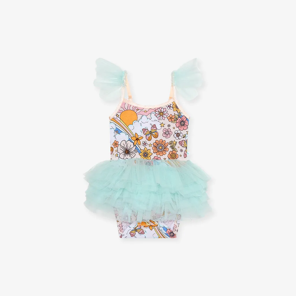 Dolly Tulle Smocked Bodysuit Dress