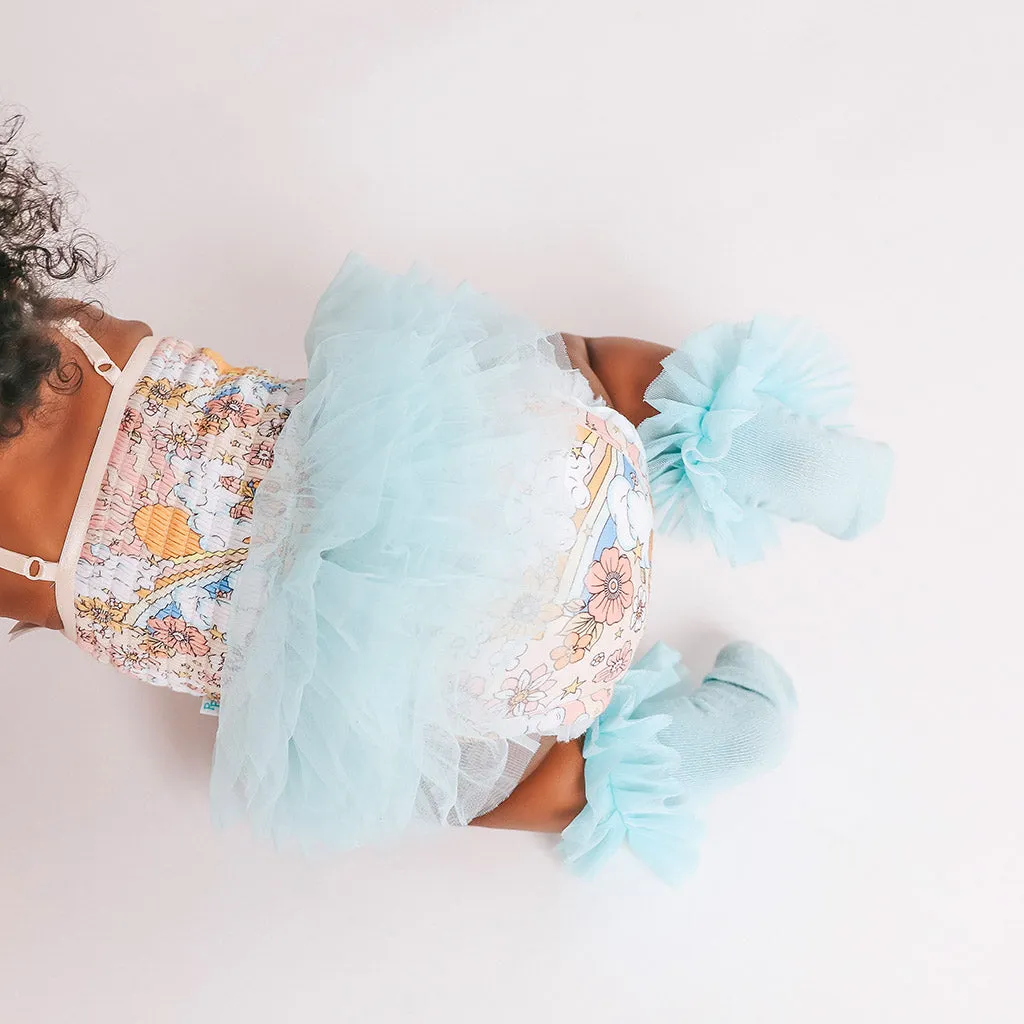 Dolly Tulle Smocked Bodysuit Dress