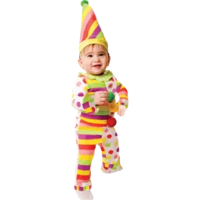 Dots N' Stripes Clown Costume - Babies