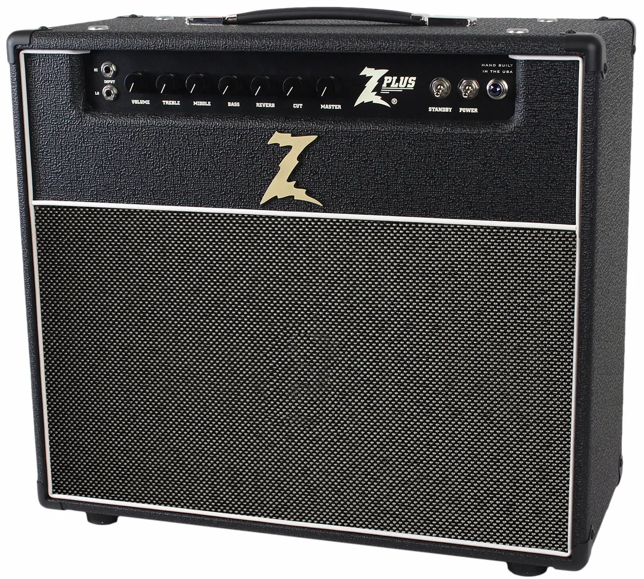 Dr. Z Z-Plus 1x12 Lite Cab Combo, Black, Salt Pepper Grille