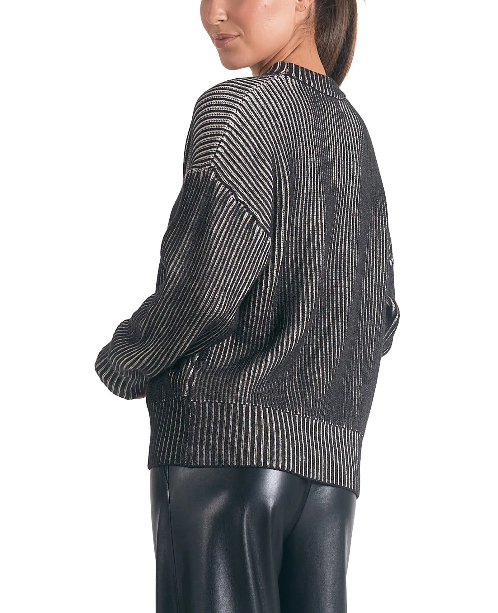 Elan Rib Ombre Crewneck Sweater