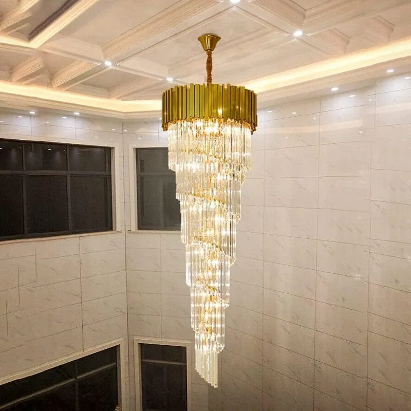 Eline - Long Crystal Chandelier