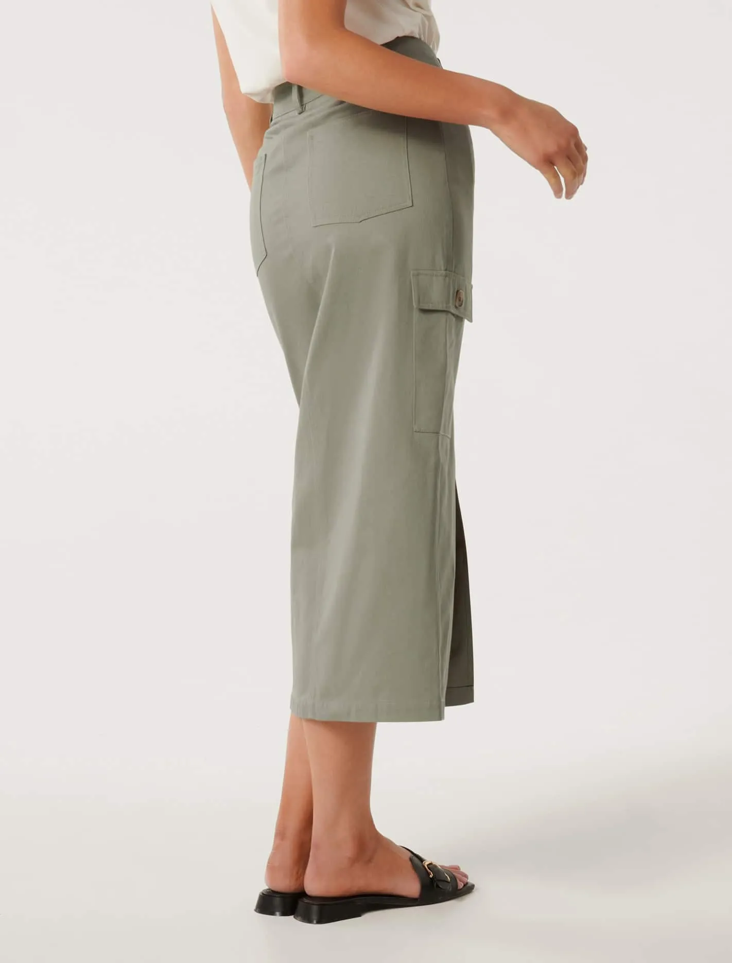 Evelyn Split Midi Skirt