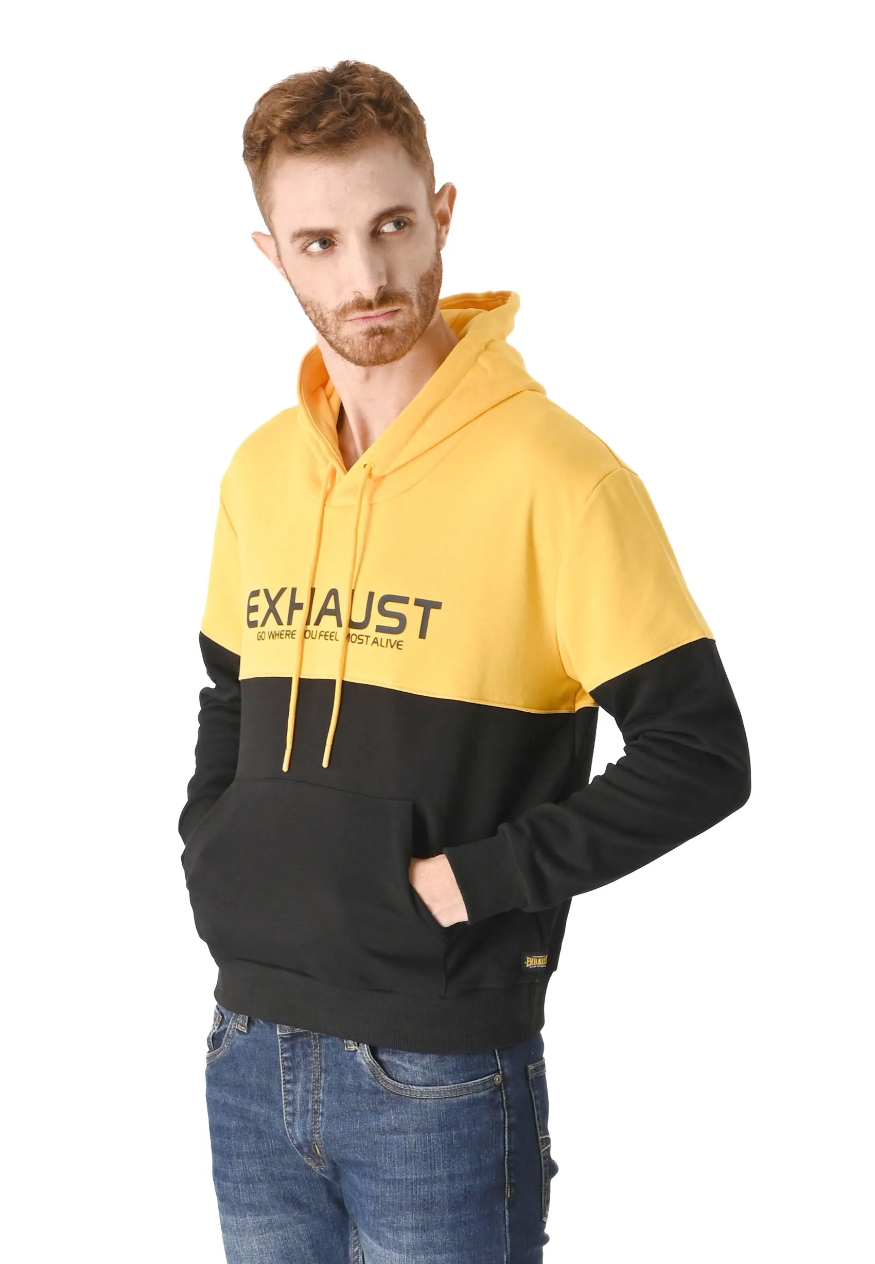 EXHAUST MEN'S HOODED LONG SLEEVE JACKET 1435