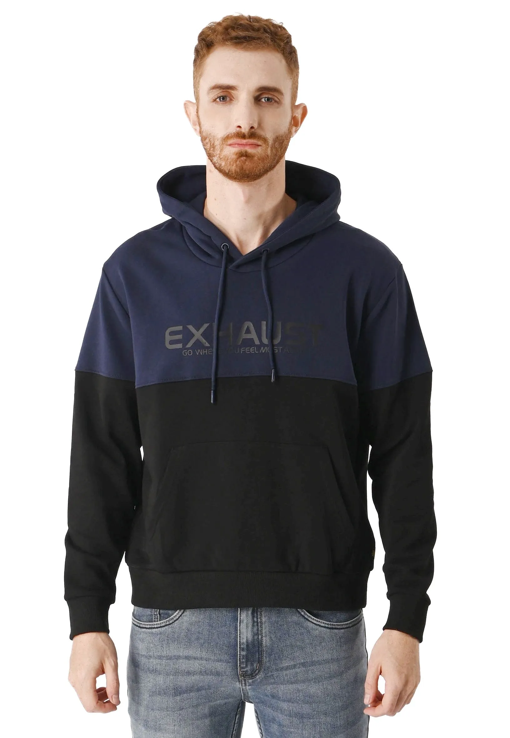 EXHAUST MEN'S HOODED LONG SLEEVE JACKET 1435