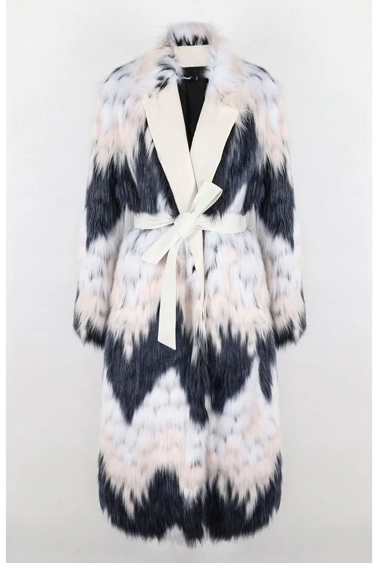 Fluffy Faux Fur Winter Overcoat