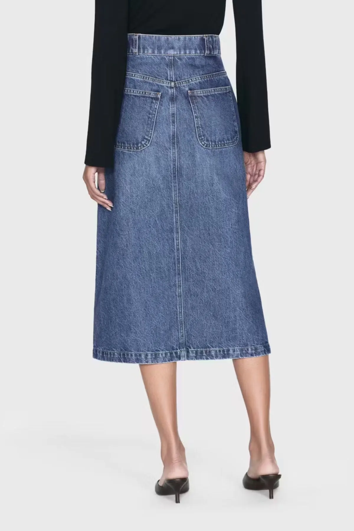 Frame Denim Modern Pocket Midi Skirt - October