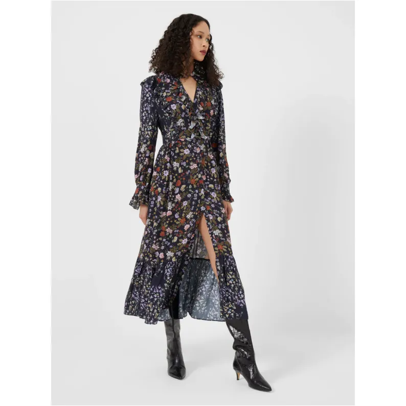 French Connection Annifrida Colette Eco Crepe Midi Dress 71TNZ