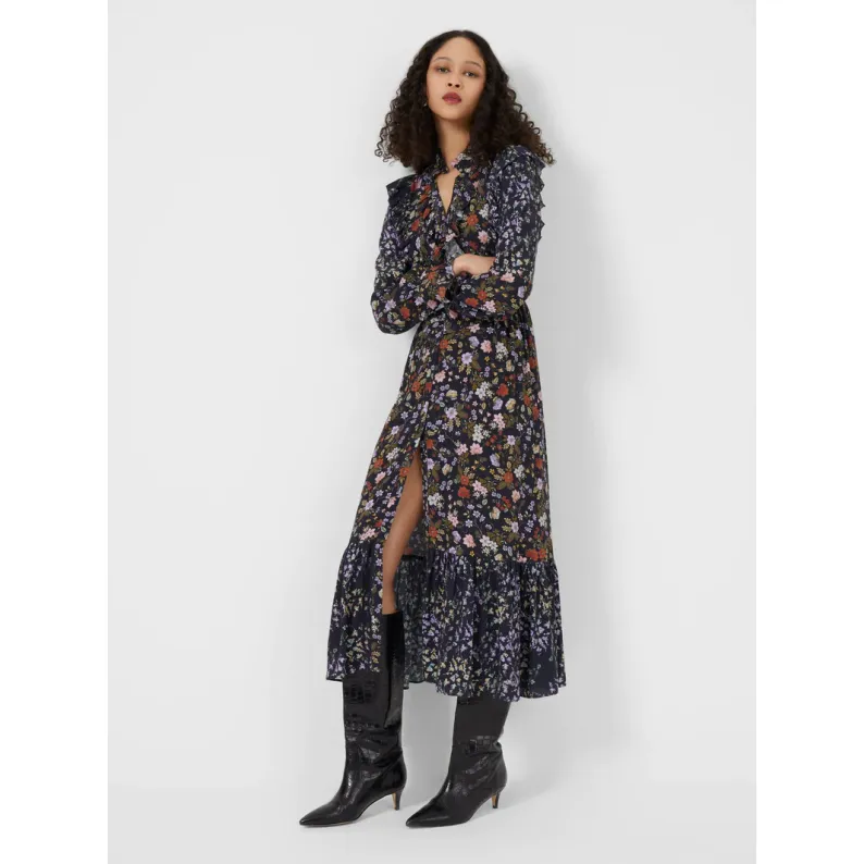 French Connection Annifrida Colette Eco Crepe Midi Dress 71TNZ