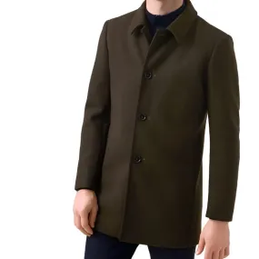 ID6038-Remus Uomo Rowan Khaki Overcoat