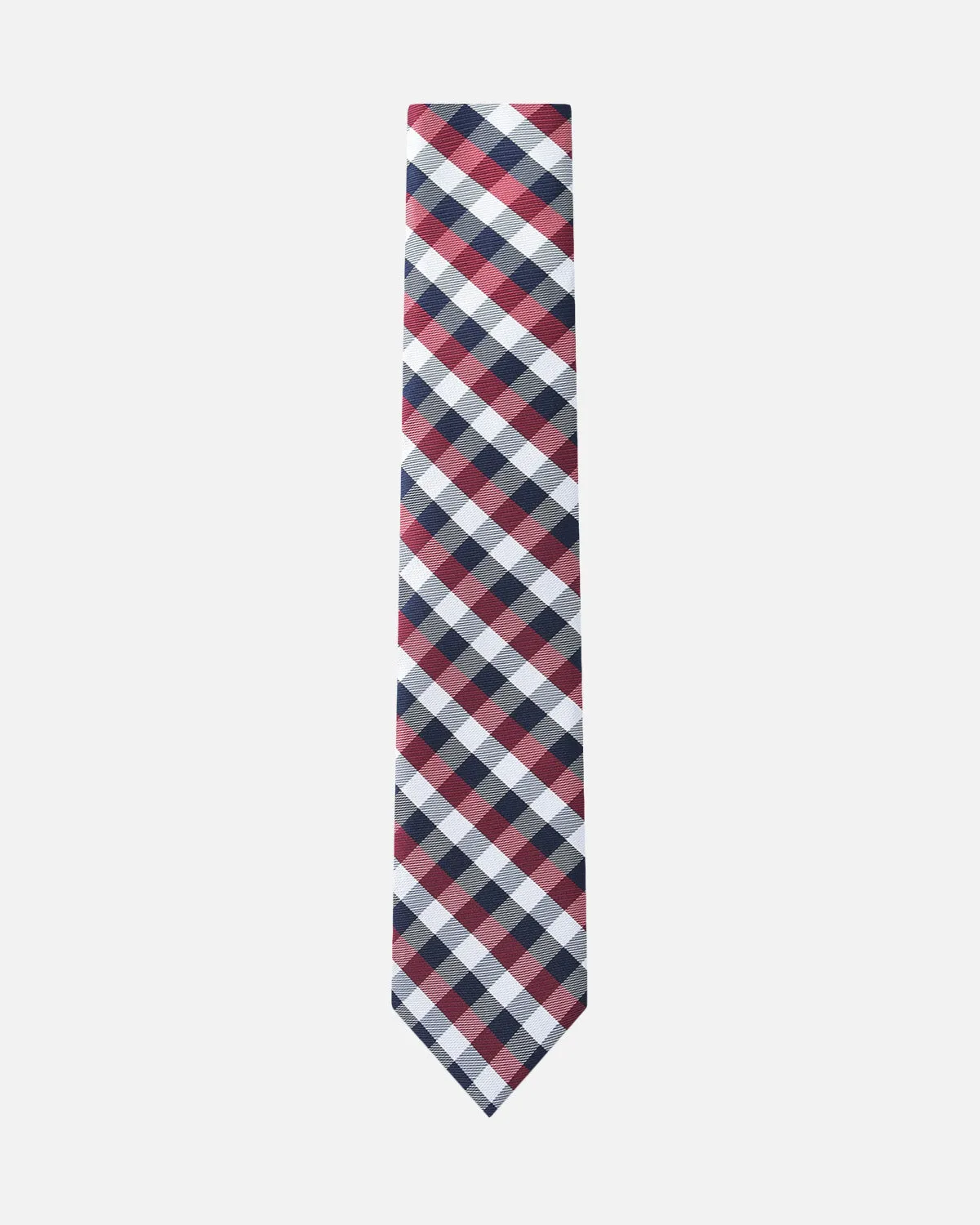 Immortal Tie Checkered Maroon Blue