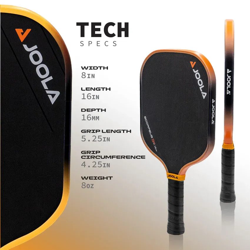 JOOLA Collin Johns Scorpeus GEN3S 16mm Pickleball Paddle