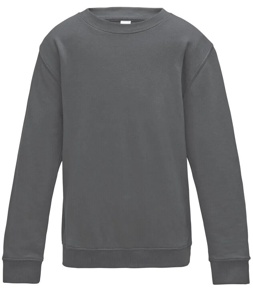 Kids Plain Crew Neck Sweatshirt