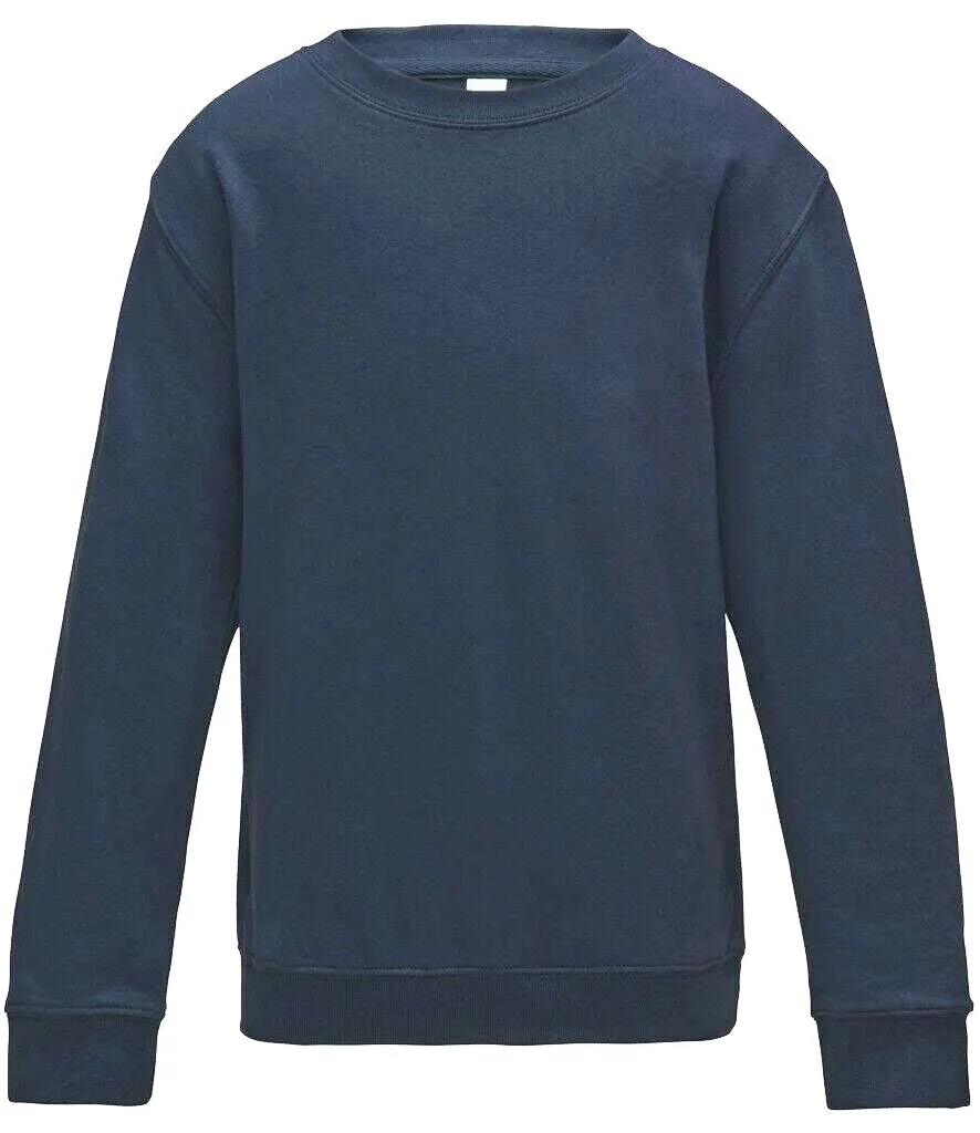 Kids Plain Crew Neck Sweatshirt