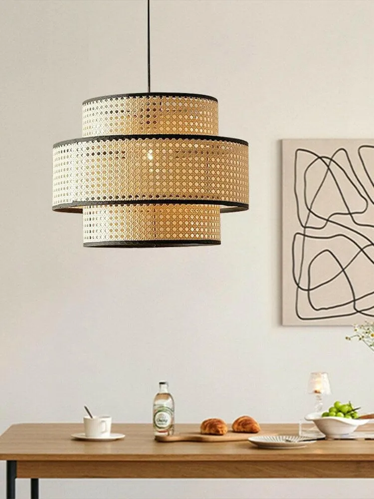 Kimi - Modern Handmade Rattan Pendant Light