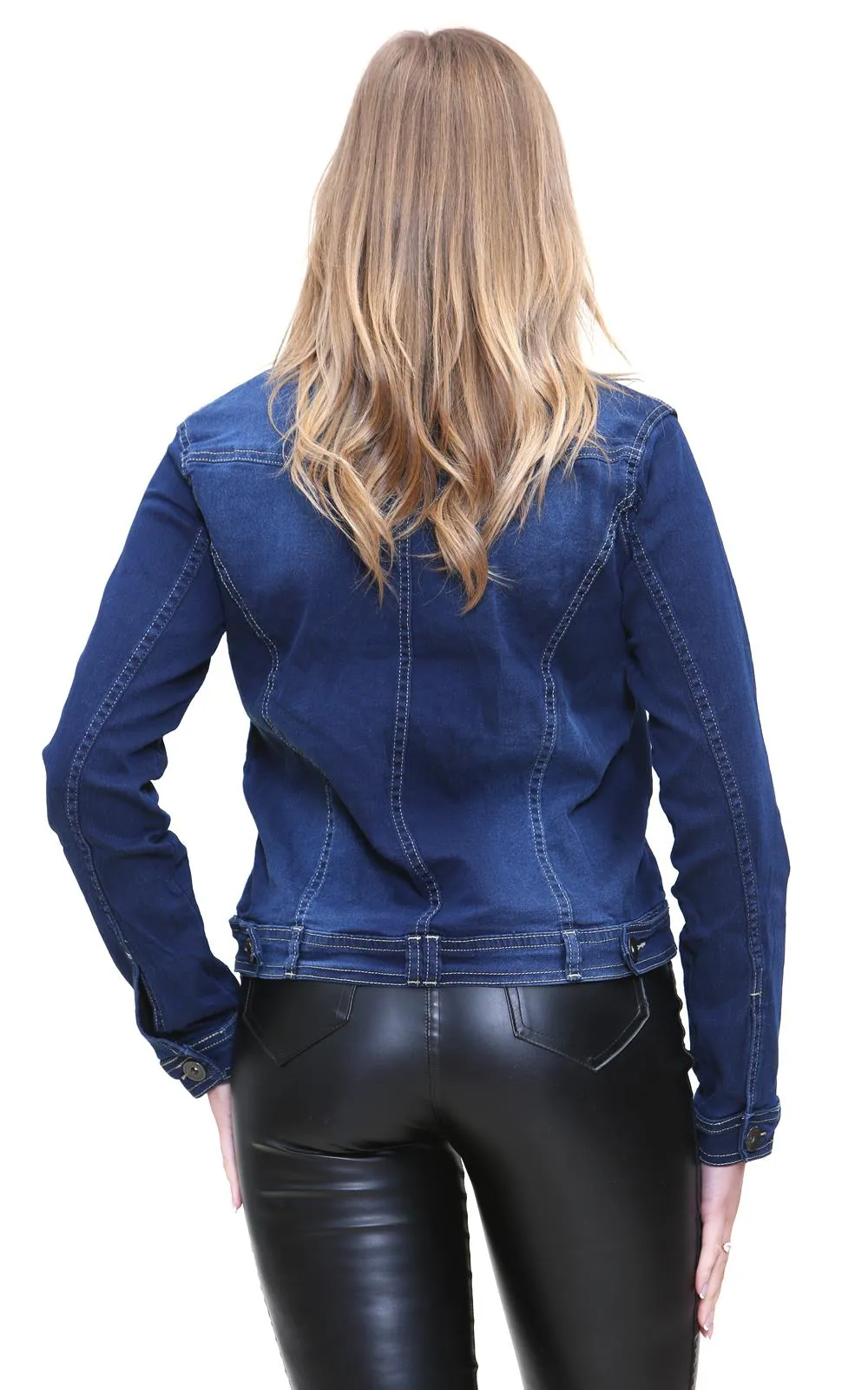 Ladies Long Sleeve Stretchable Denim Jacket