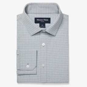 Leeward Dress Shirt in Aluminum Joel Plaid by Mizzen Main