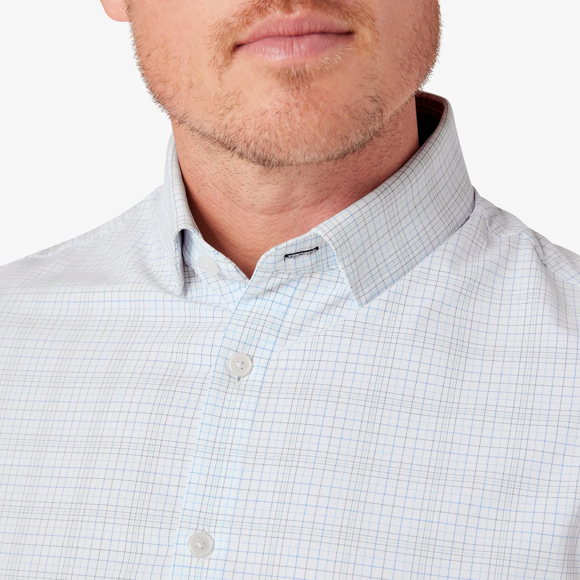 Leeward Dress Shirt- White Baja Plaid