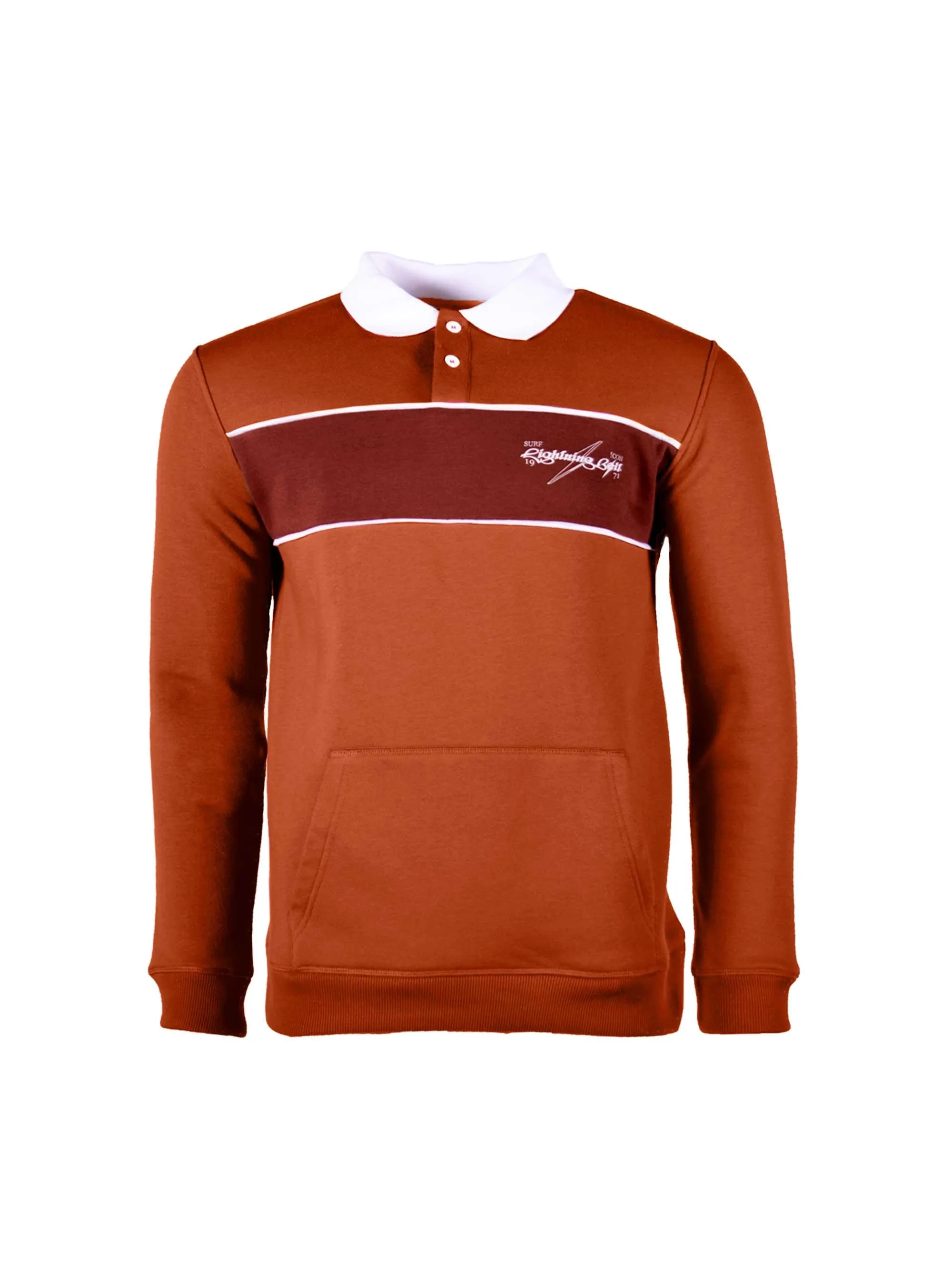 LONG SLEEVE POLO SWEATER