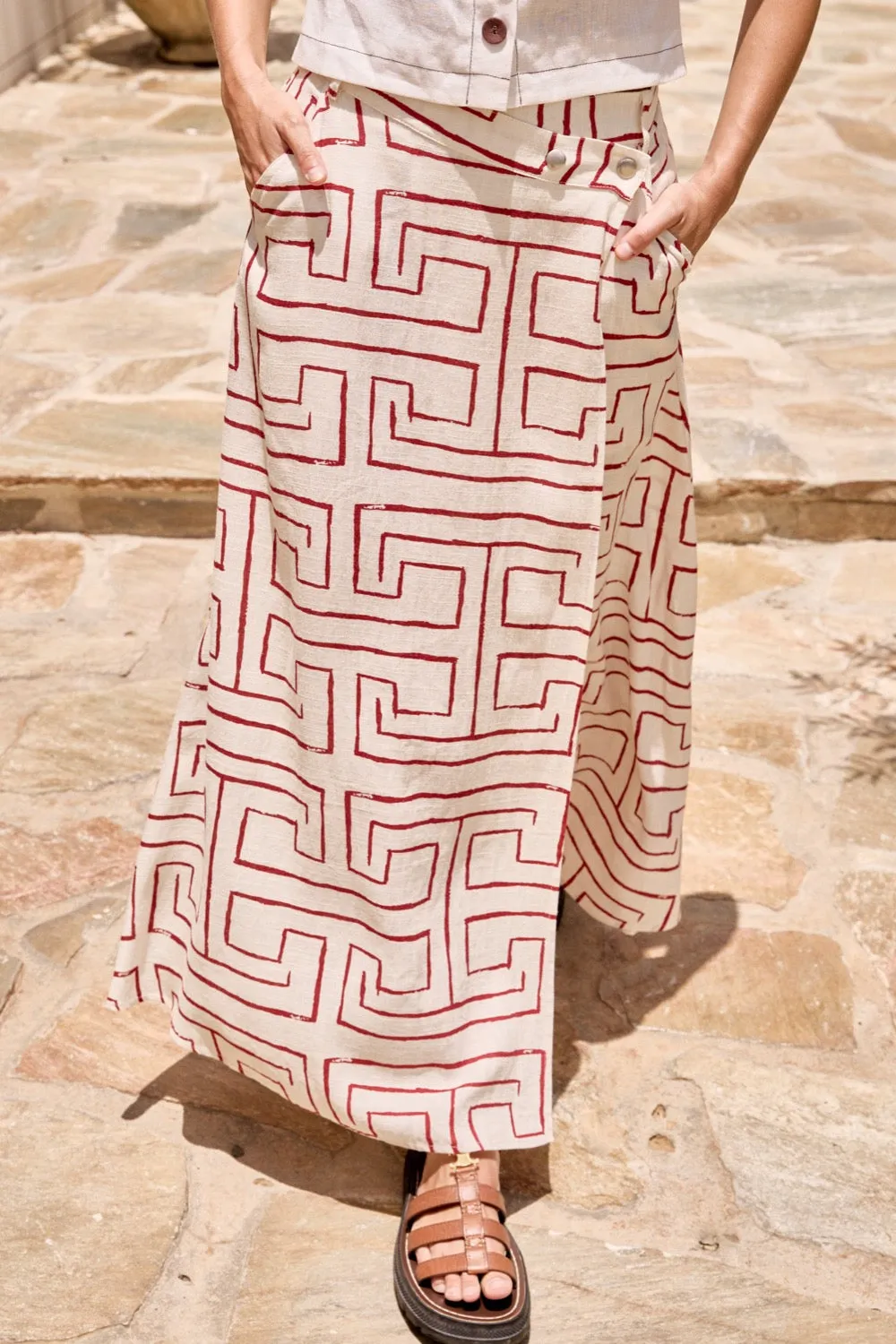 Marley Midi Skirt Maze