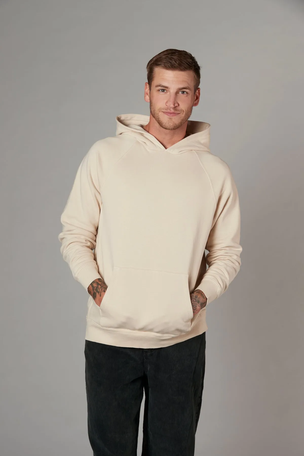 Meyer Long Sleeve Pullover Hooded Sweatshirt Salt