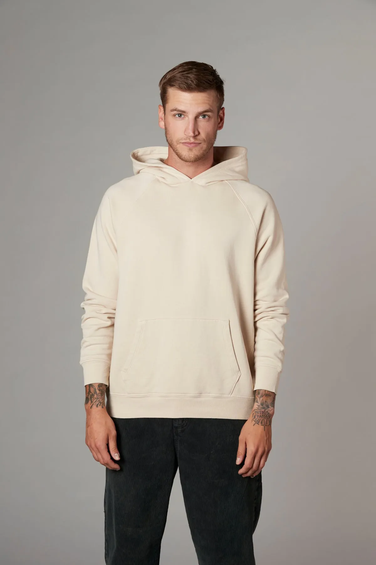 Meyer Long Sleeve Pullover Hooded Sweatshirt Salt