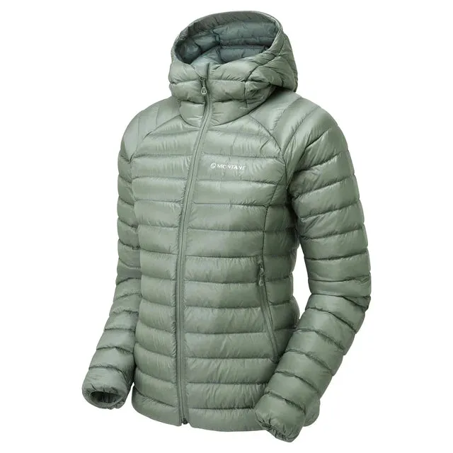 Montane Women's Anti-Freeze Hooded Down Insulated Jacket - Pale Sage