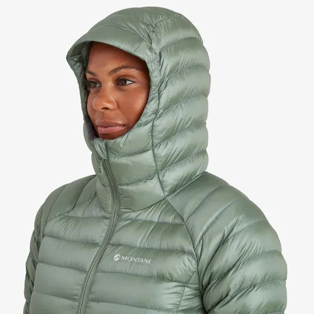 Montane Women's Anti-Freeze Hooded Down Insulated Jacket - Pale Sage