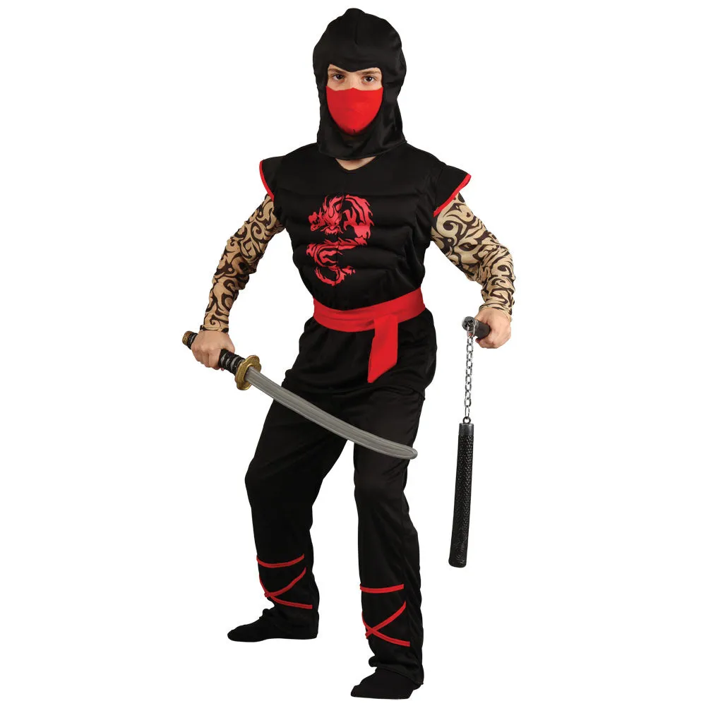 Muscle Chest Ninja Warrior Costume