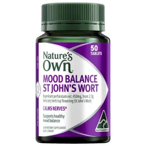 Natures Own Mood Balance St Johns Wort 50 Tablets